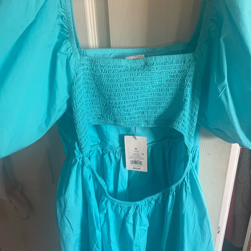 Blue Smocked Dress